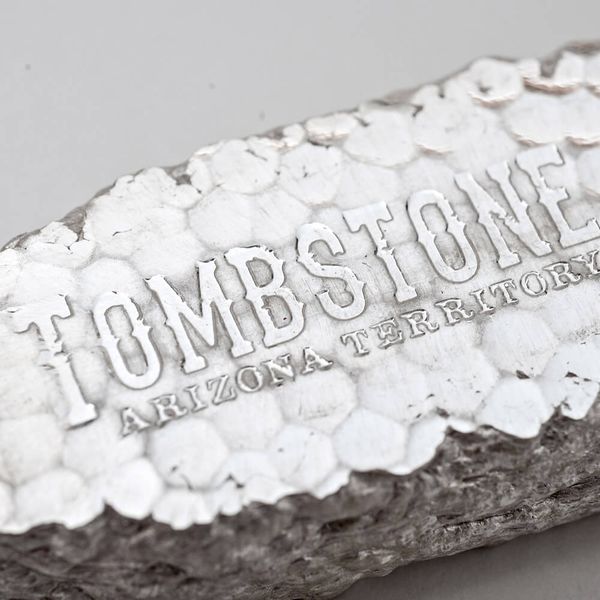 Tombstone Silver Nugget Silver Bar 10oz