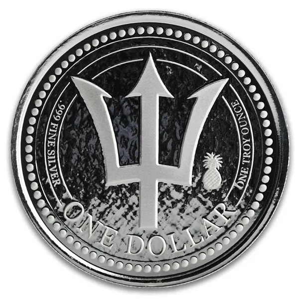 Barbados Trident Silver - 1 oz Silver Coin
