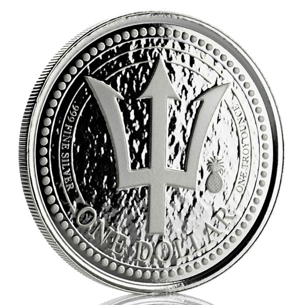 Barbados Trident Silver - 1 oz Silver Coin