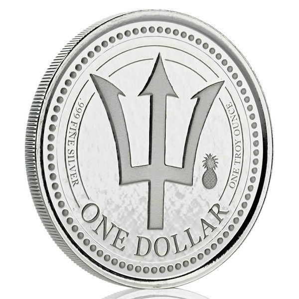 Barbados Trident Silver - 1 oz Silver Coin