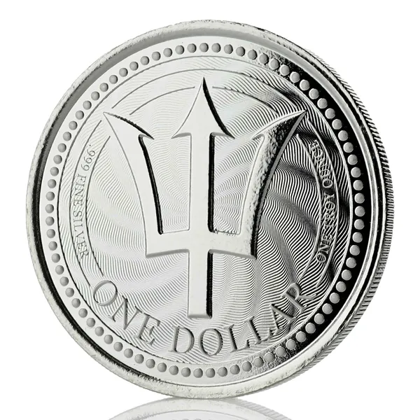 2019 Barbados Trident Silver - 1 oz Silver Coin