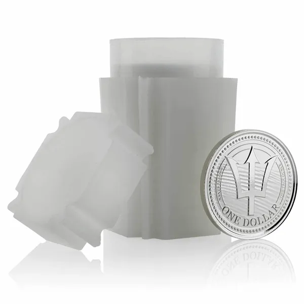 2020 Barbados Trident Silver - 1 Oz Silver Coin Tube