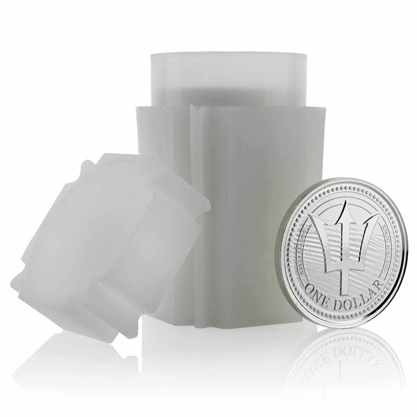 2020 Barbados Trident Silver - 1 Oz Silver Coin Tube