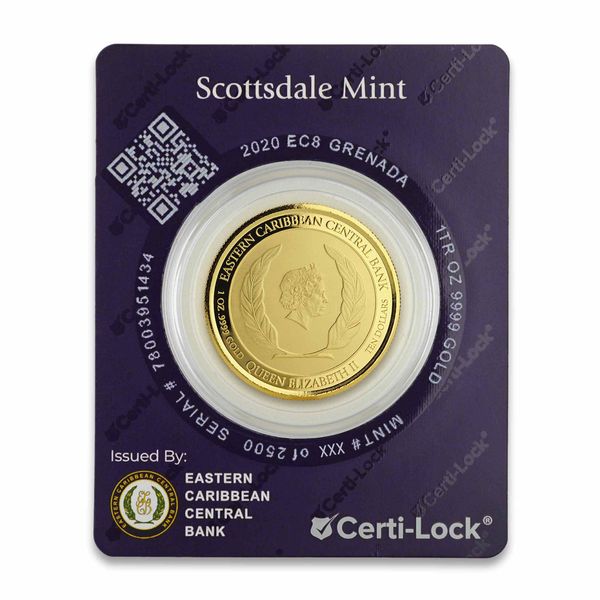 2020 Ec8 Dominica "hummingbird" 1 Oz Gold Coin (copy)