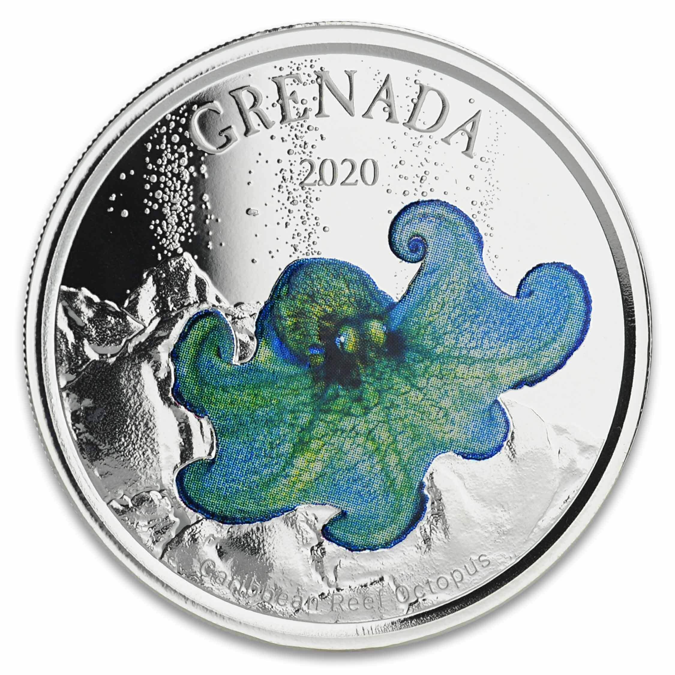 2020 Ec8 Dominica "hummingbird" 1 Oz Silver Color Coin (copy)