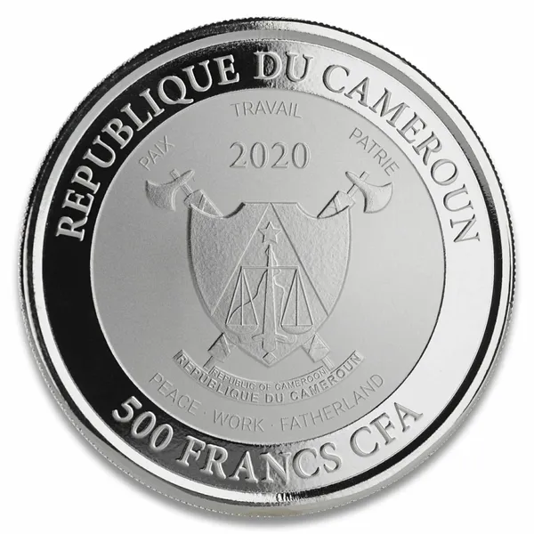 2020 Ec8 Grenada "octopus" 1 Oz Silver Color Coin (copy)