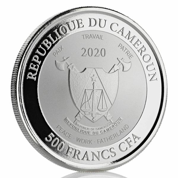2020 Ec8 Grenada "octopus" 1 Oz Silver Color Coin (copy)