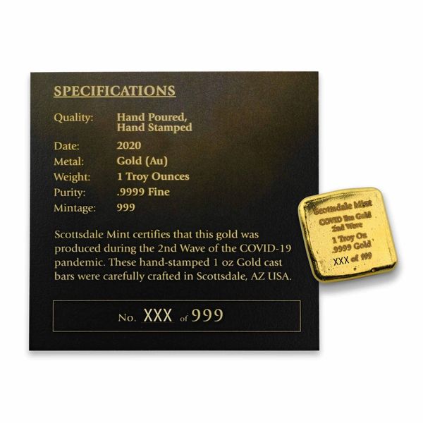 Covid Era Gold 2 Oz .9999 Gold Round (copy)
