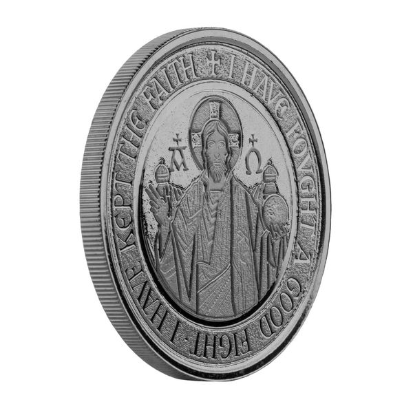 2021 Samoa Alpha & Omega 1oz Silver Rhodium Plated Coin