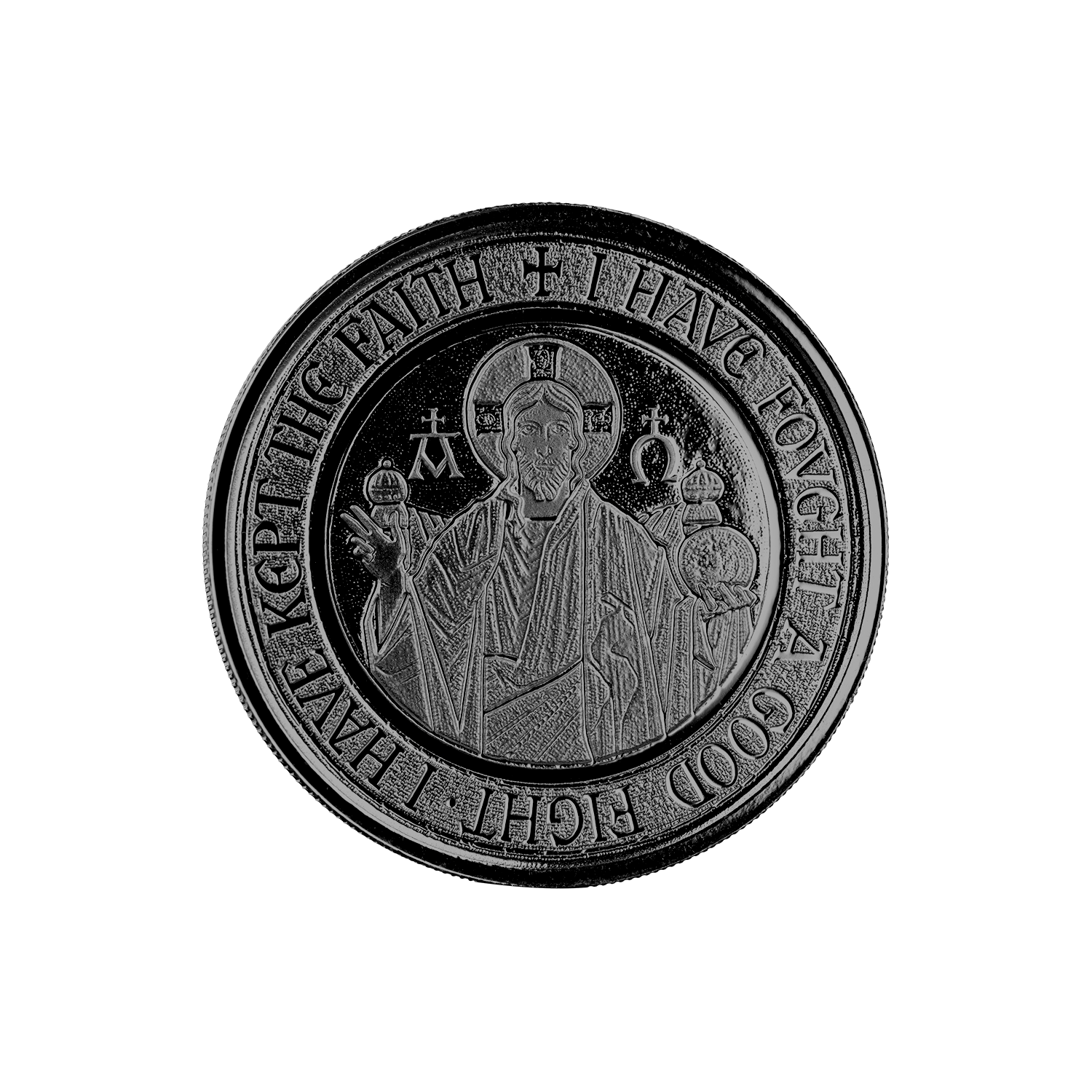 2021 Samoa Alpha & Omega 1/2 Oz Silver With Black Rhodium Proof Coin