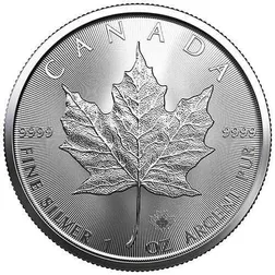 2021 Canada Silver Maple Leaf 1 Oz Silver Coin