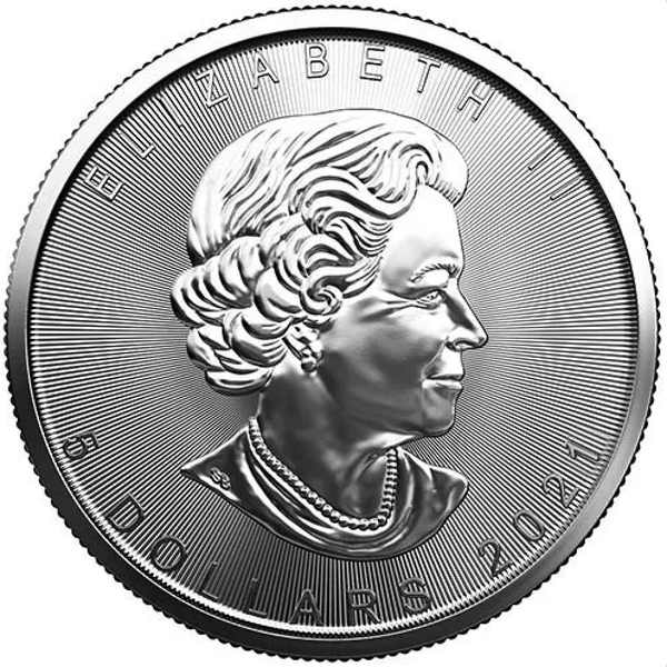 2021 Canada Silver Maple Leaf 1 Oz Silver Coin