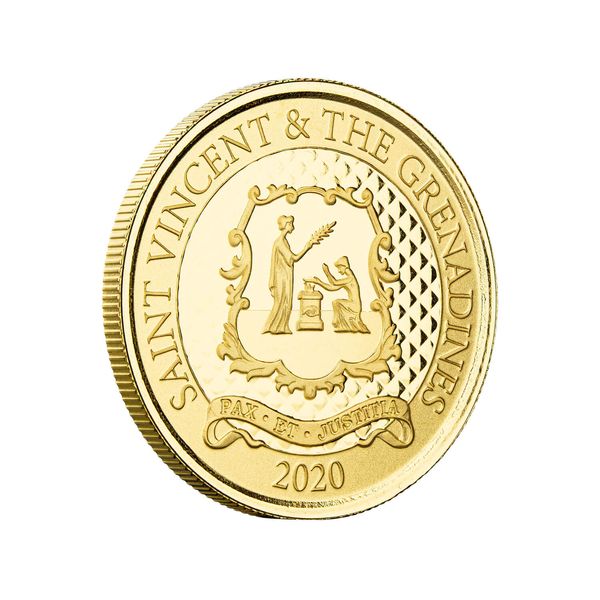 2020 Ec8 St Vincent & The Grenadines "pax Et Justitia" 1 Oz Silver Color Coin (copy)