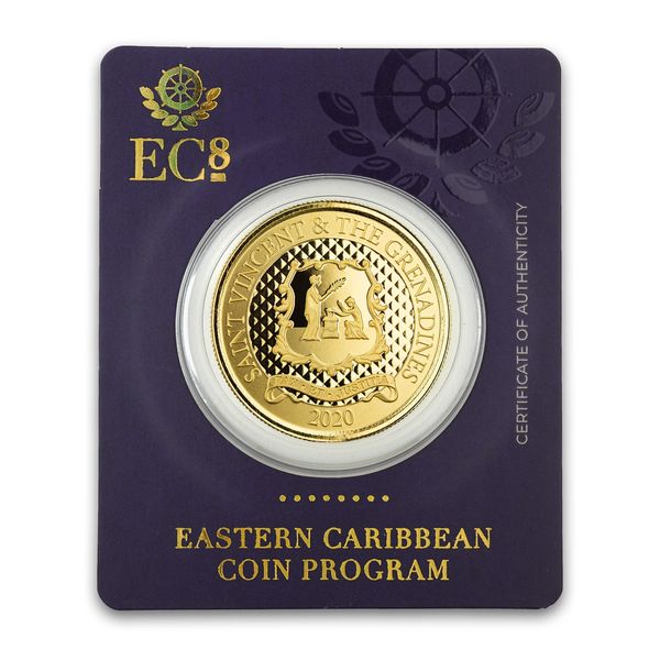 2020 Ec8 St Vincent & The Grenadines "pax Et Justitia" 1 Oz Silver Color Coin (copy)