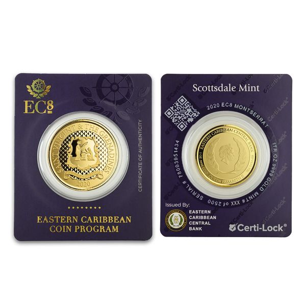 2020 Ec8 St Vincent & The Grenadines "pax Et Justitia" 1 Oz Silver Color Coin (copy)