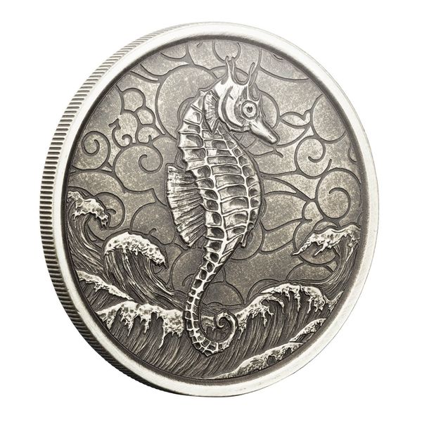 2020 Samoa Seahorse Antique 01