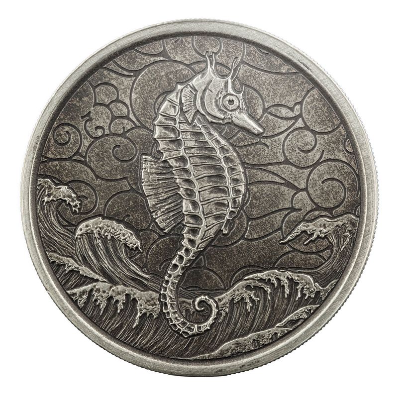 2020 Samoa Seahorse Antique 03