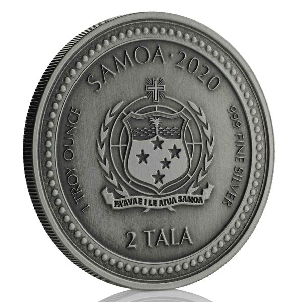 2020 Samoa Seahorse Antique 05