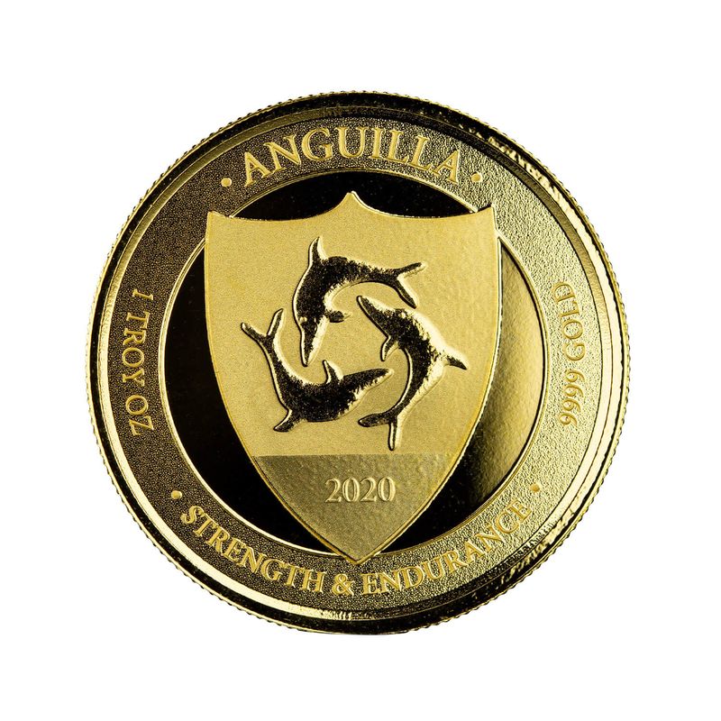 2020 Ec8 St. Lucia "whiptail Lizard" 1 Oz Gold Coin (copy)