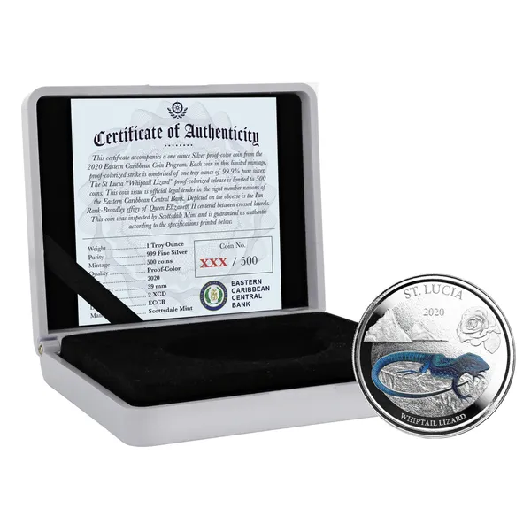 2020 Ec8 St Vincent & The Grenadines "pax Et Justitia" 1 Oz Silver Color Coin (copy)