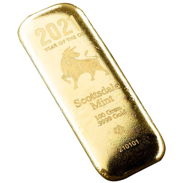 2020 Year Of The Rat 100 G Gold Bar (copy)