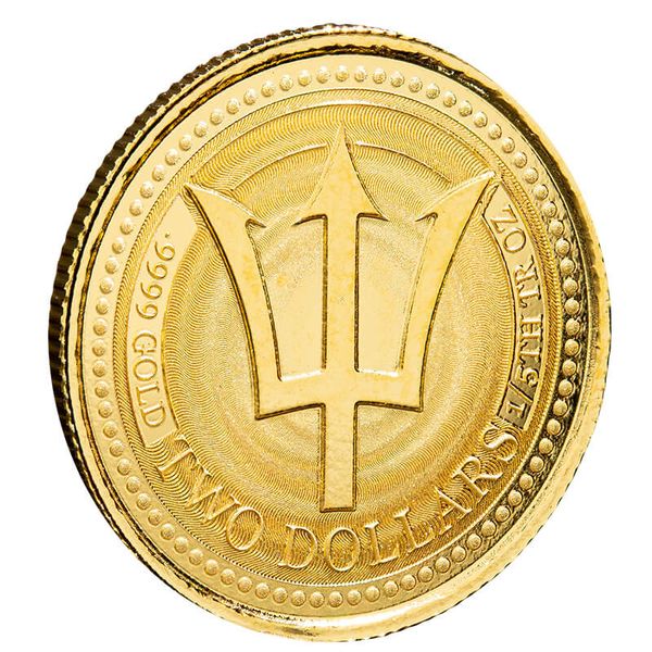2017 Barbados Trident 1/5 Oz Gold Coin (copy)