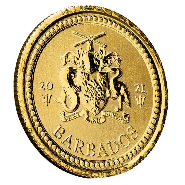 2017 Barbados Trident 1/5 Oz Gold Coin (copy)
