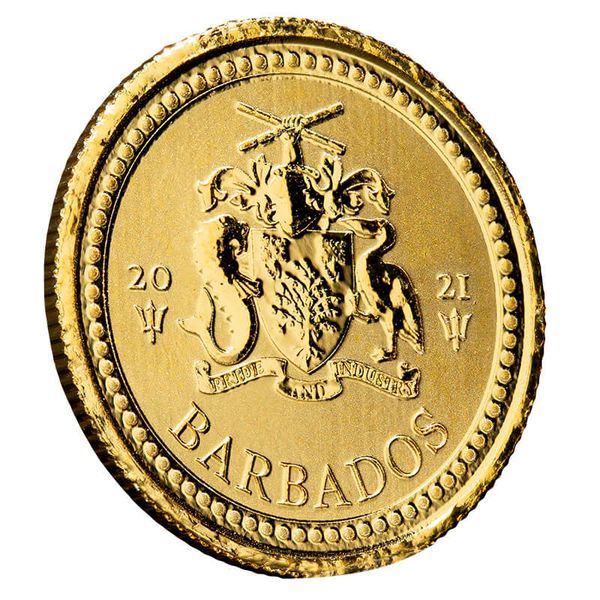 2017 Barbados Trident 1/5 Oz Gold Coin (copy)