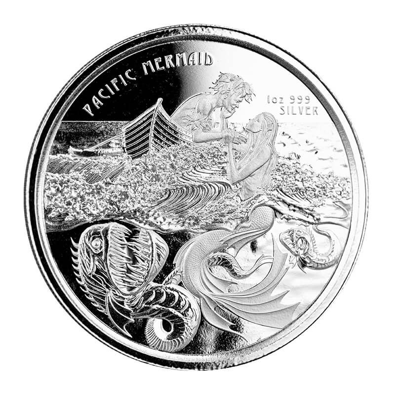 2018 Fiji Mermaid Rising 1 Oz Silver Coin (copy)