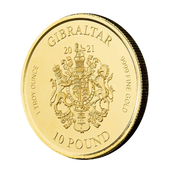 2021 Gibraltar Lady Justice 1 Oz Gold Coin