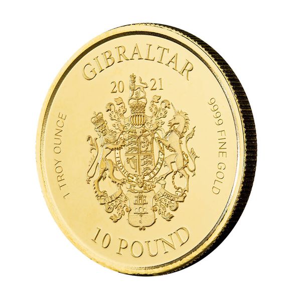 2021 Gibraltar Lady Justice 1 Oz Gold Coin