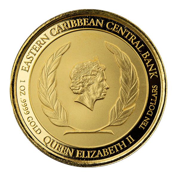 2021 Ec8 Antigua 1 Oz Gold 2