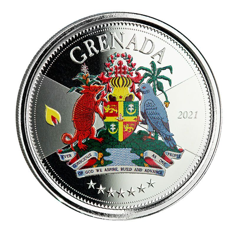2021 Ec8 Grenada 1 Oz Silver Color 2
