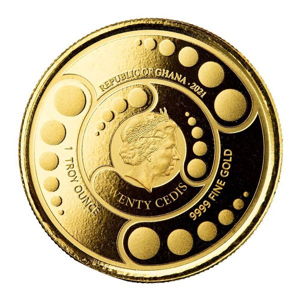 2021 Ghana Alien 1 Oz Gold Coin Proof With Color 04
