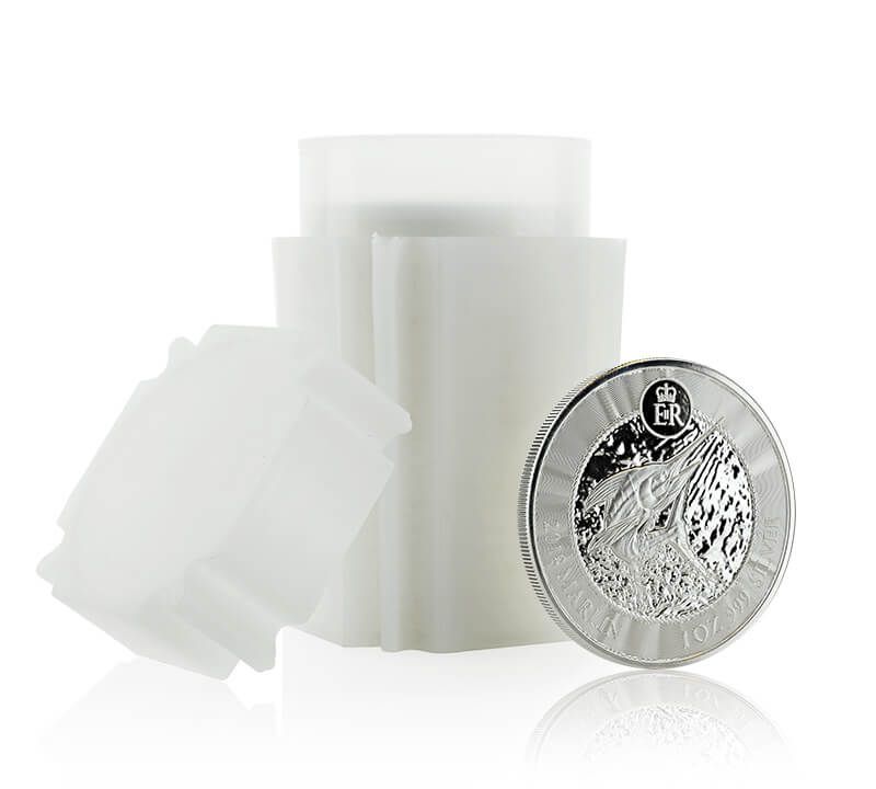 2018 Cayman Islands Marlin 1 Oz Silver Coin Tube