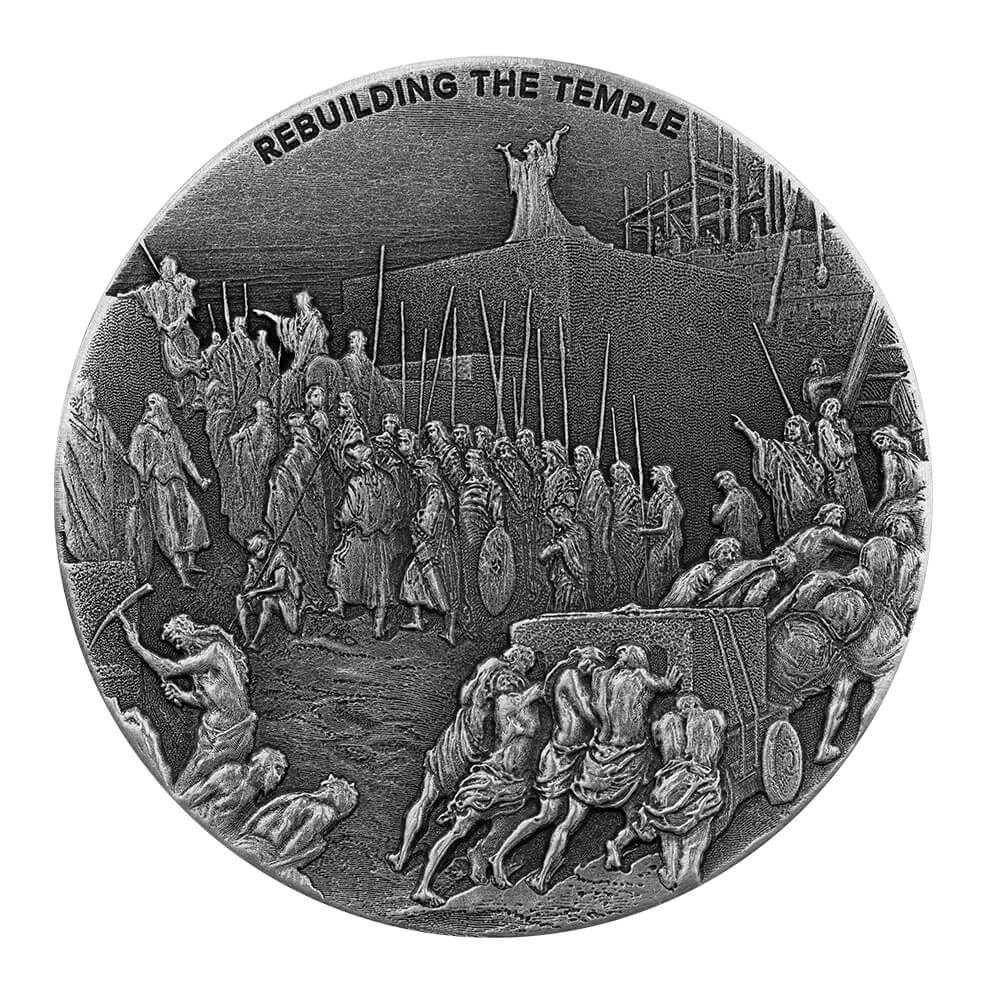 2021 Biblical Series | Rebuilding The Jerusalem Temple 2 Oz Silver Coin