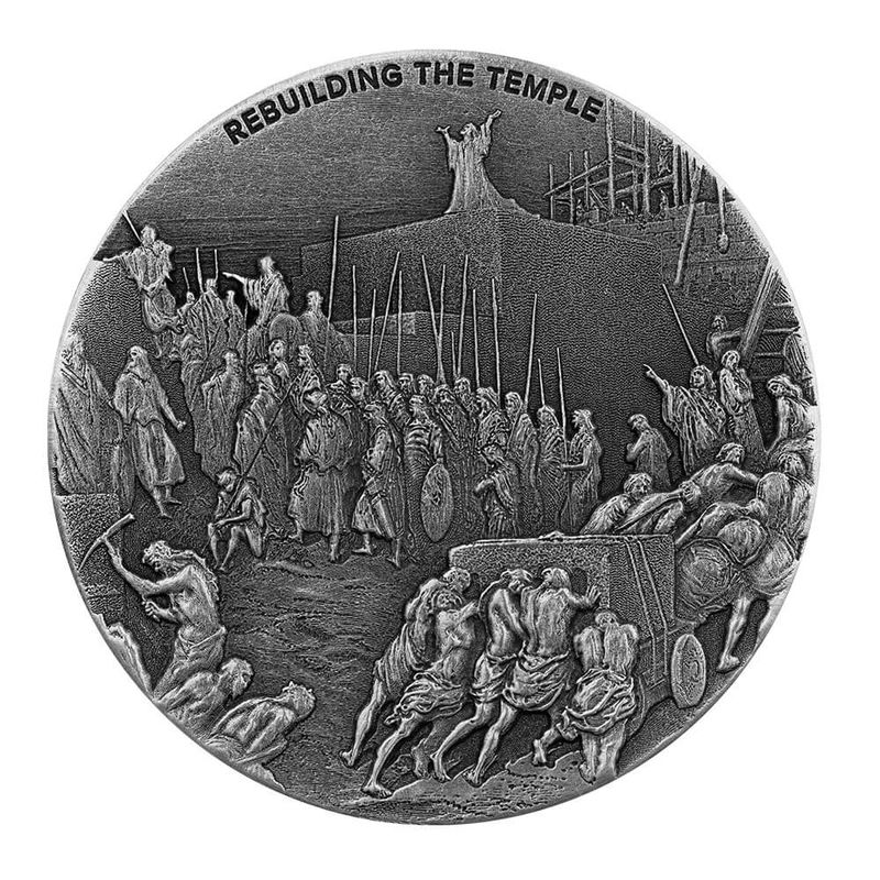2021 Biblical Series | Rebuilding The Jerusalem Temple 2 Oz Silver Coin