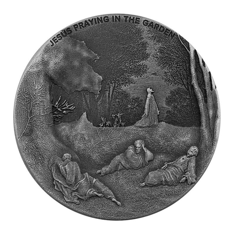 2021 Biblical Series | Jesus Praying In the Garden 2 Oz Silver Coin