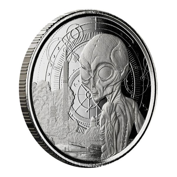 2021 Ghana Alien 1 Oz Silver Coin Bu (copy)