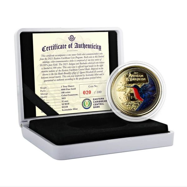 2021 Ec8 Case Coin Antigua Gold Color
