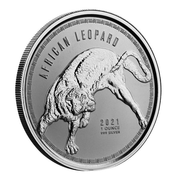 2021 Scottsdale Mint Ghana Leopard 1 Oz Silver Bu 03
