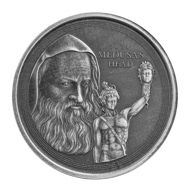 2021 Scottsdale Mint Gibraltar 1 Oz Silver Antique 01