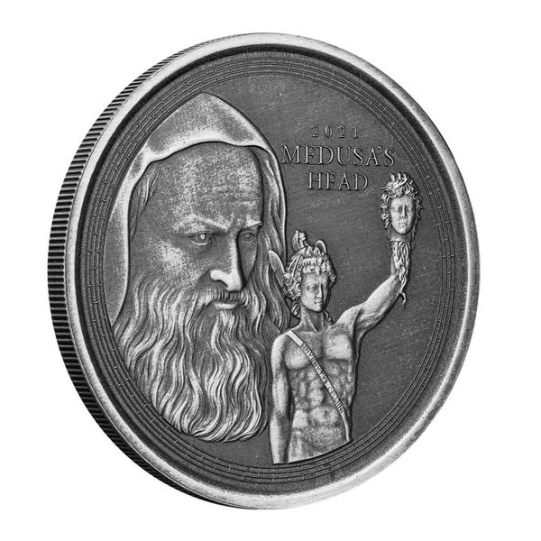 2021 Scottsdale Mint Gibraltar 1 Oz Silver Antique 04
