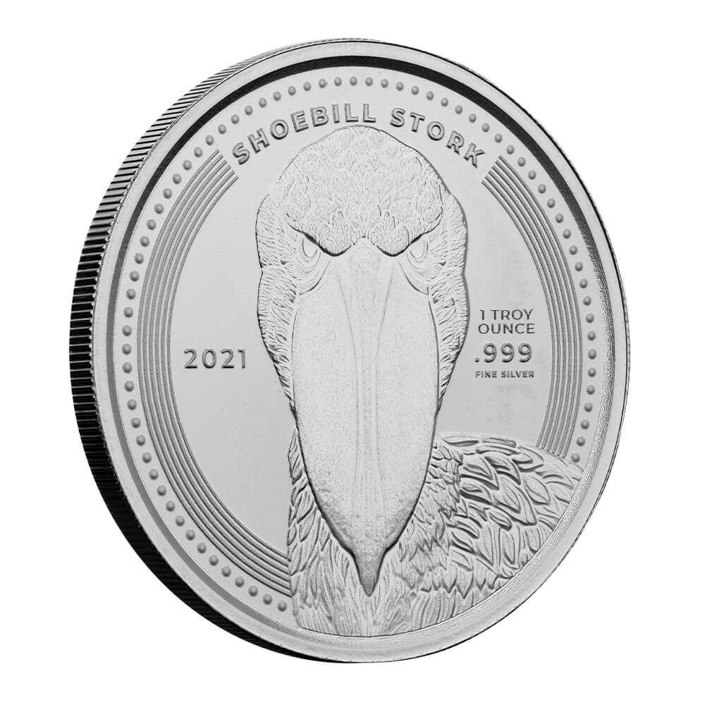 2021 DRC Shoebill Stork 1 oz Silver Coin