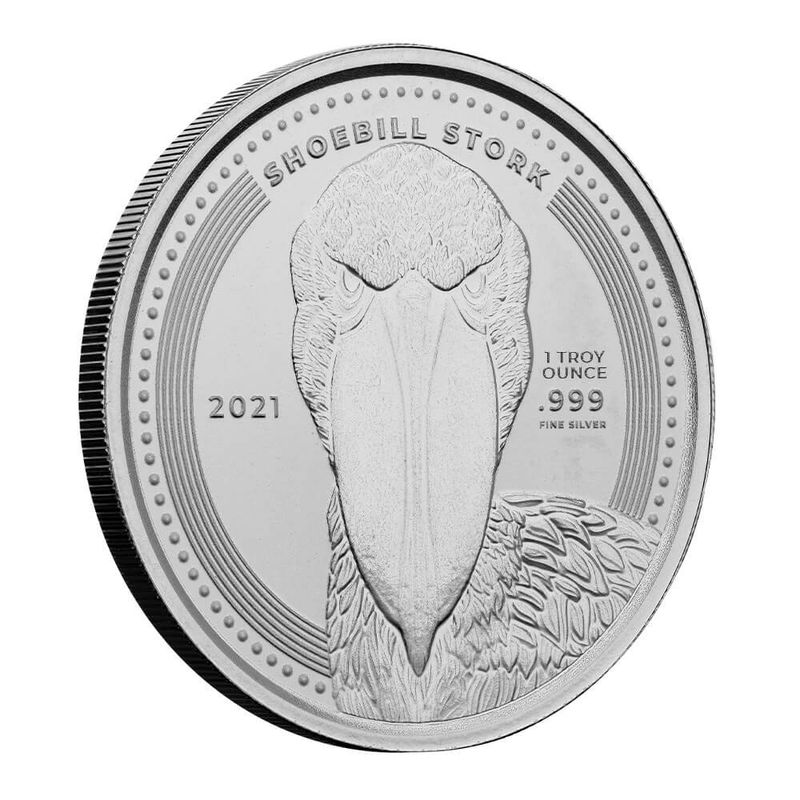 2021 DRC Shoebill Stork 1 oz Silver Coin