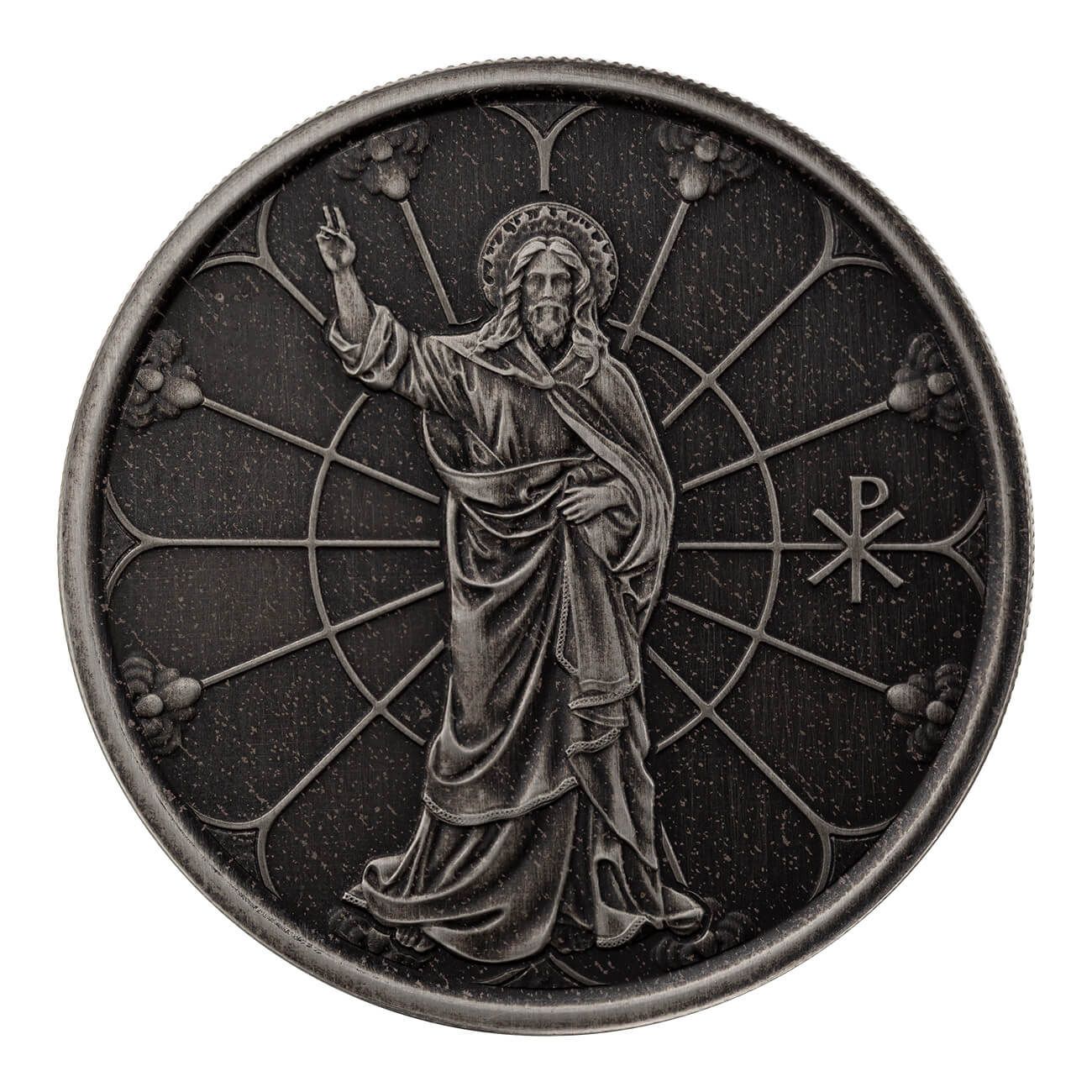 2022 Samoa Jesus Collection Christ The Light 1 Oz 999 Fine Silver Antique Coin 04