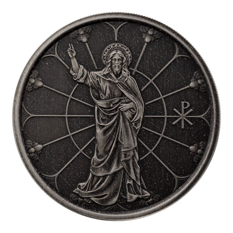 2022 Samoa Jesus Collection Christ The Light 1 Oz 999 Fine Silver Antique Coin 04