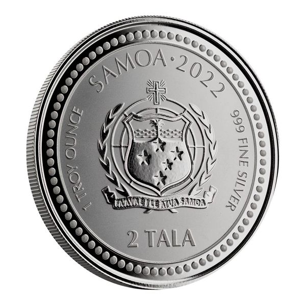 2022 Samoa Jesus Collection Christ The Light 1 Oz 999 Fine Silver Bu Coin 01