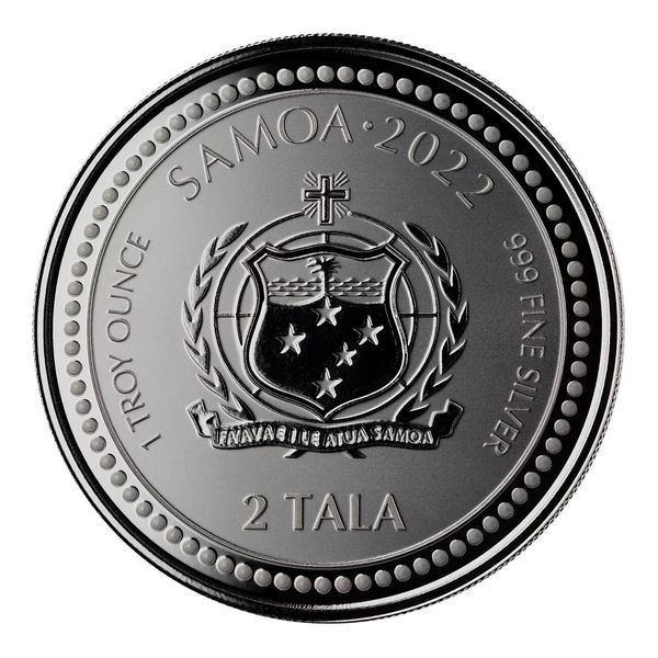 2022 Samoa Jesus Collection Christ The Light 1 Oz 999 Fine Silver Bu Coin 02
