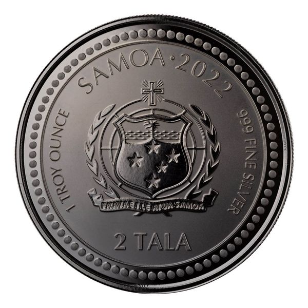 2022 Samoa Jesus Collection Christ The Light 1 Oz 999 Fine Silver Rhodium Coin 02